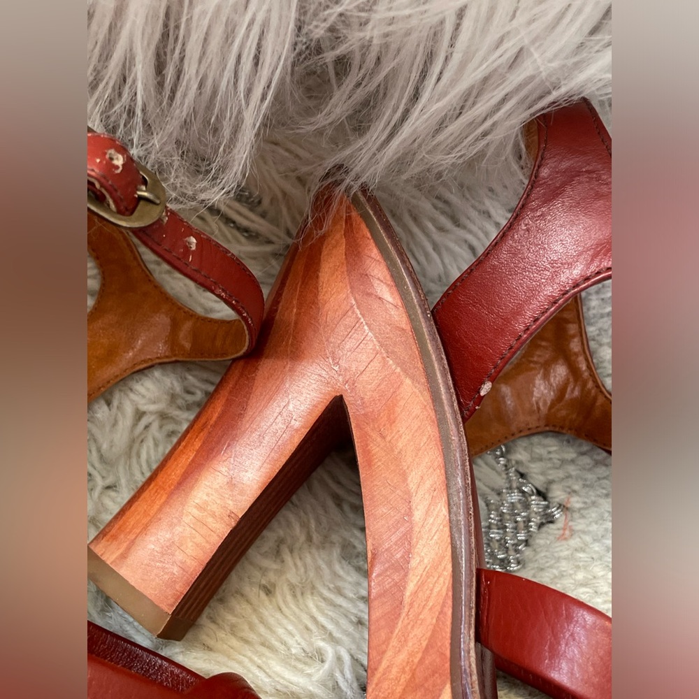 70’s Brazilian Platform Heels/ Braided Leather/Footworks Brasil/ Fits Size 6.5-7 - Picture 16 of 16